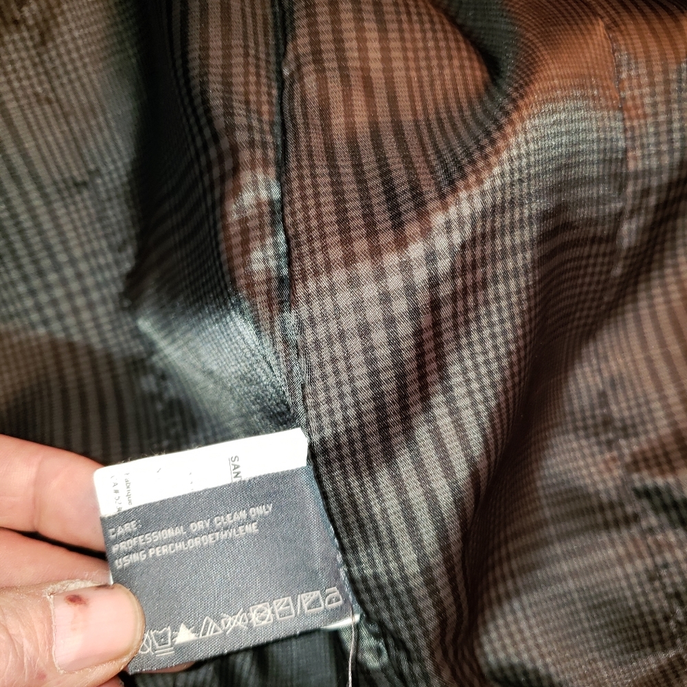 Perry Ellis wool coat black - Picture 3 of 5